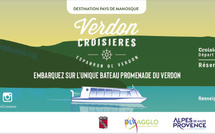 VERDON CROISIÈRE :  Une nouvelle façon  de découvrir le Verdon